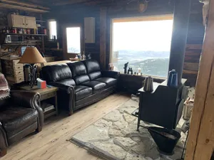 Image of Rustic cabin high in the mountains close to Yellowstone, Tetons and Jackson Hole