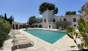 Image of Large villa surrounded by pine trees in Provence