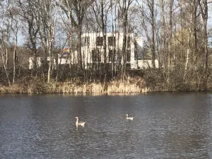 Image of A great, huge house on the water with 9 bedrooms.