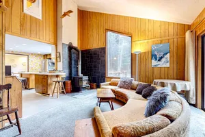 Image of MCM hideaway with entertainer's deck, dog-friendly yard, Ping-Pong & WFH desks