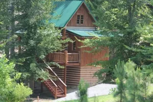 Image of The little cabin on the mountainside