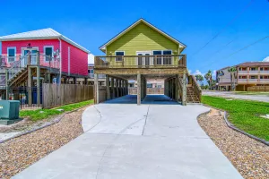 Image of Beachside home with huge deck just steps from the sand - minutes to city