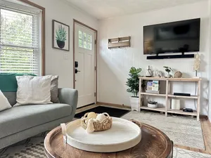 Image of Dog Friendly + Fenced in yard + Fire Pit + King + King + Grill + 9 min to DT
