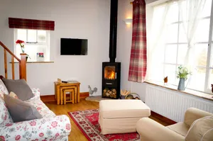 Image of The Hayloft- dog friendly romantic retreat- log burner and lovely rural views