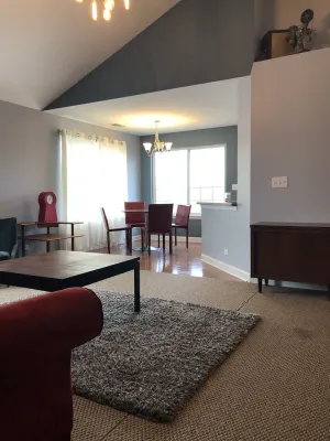 Image of Awesome fully furnished 2 bedroom townhome with secluded wooded area.