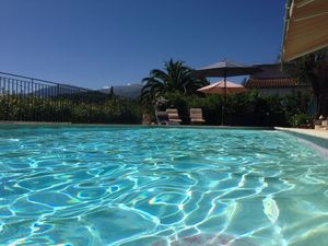 Image of Large salted swimming pool heated from May to September for 4 people