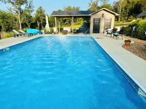 Image of Modern Cabin w\/Pool and Hot Tub!
