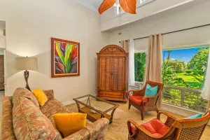Image of Refreshed End unit with Island Decor at Puamana 24A