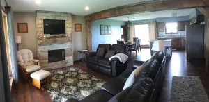 Image of Modern Farmhouse, Central Pike Co. IL,  Scenic views,  Spacious gathering room