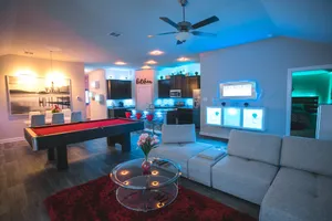 Image of Movie Theatre! Pool Table!Lackland! Vanity room !! Near Seaworld !