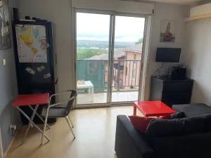 Image of Apartment overlooking the city of space and swimming pool