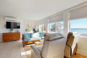 Image of Waterfront home with ocean views, beach access, AC & washer\/dryer - dog-friendly
