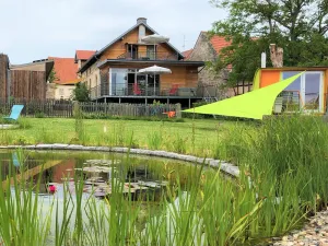 Image of Brauhaus 3 wellness loft \"Malz\", XXL balcony with nature view, sauna, pool
