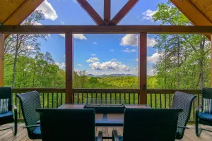 Image of Mountain Crest | Pet-friendly Log Cabin with Mountain Views!