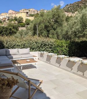 Image of Renovated village house - Heated swimming pool - Beautiful view - Near Calvi