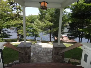 Image of Large Old Forge Waterfront Victorian With Dock