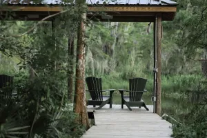 Image of Luxury 2 BDR home w\/ outdoor decks and dock on Bayou Castine.