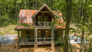 Image of Cider Mill House overlooking private stream w\/ firepit