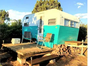 Image of While not a hotel, the Feather Trailer provides a relaxed, peaceful retreat in nature with the warmth and convenience you need for a memorable outdoor getaway.