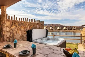 Image of Big Horn Tipi on the Pond w\/ 1 King Bed, 2 Futons, Hot Tub & Outdoor Kitchen #39