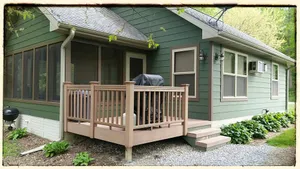 Image of Luxury Cabins with two person jacuzzi tub. Fabulous location near Lake Red Rock.