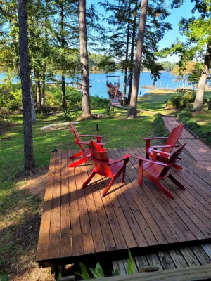 Image of Lakefront Cedar Cabin-South Toledo Bend-fishing pier,dock-covered parking-pets👌