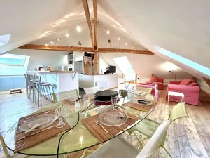 Image of Duplex Loft 3BR+Extra Room, Sleeps 8, Central Briançon, Parking & Ski Locker