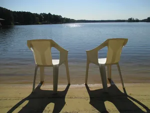 Image of \"Sunrise on the Lake\"  Small Private Beach on Pea Hill Creek