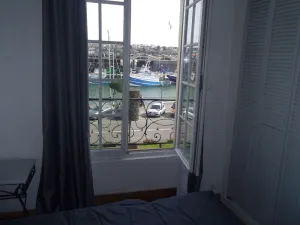 Image of charming town in the studio on the port of Dieppe