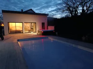 Image of lovebirds.spa Brand new poolhouse with spa