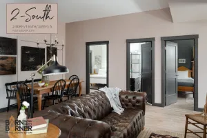 Image of 2-South: Cozy 2BR in Downtown Nashville, IN w\/ Rooftop Patio