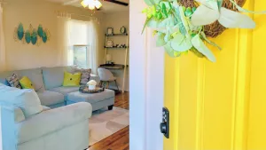 Image of Relaxing porch with visiting Deer close to SRP Park