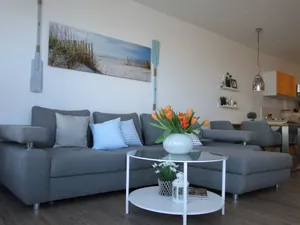 Image of 4-person vacation apartment with modern furnishings, swimming pool and sauna