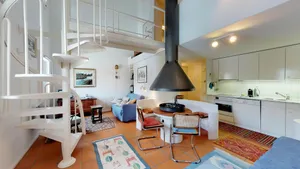 Image of Spacious and quiet 2-room apartment on two floors, 45m2, facing north.