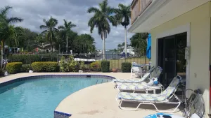 Image of Stuart Waterfront Tropical Paradise heated pool. Close to beaches and downtown.
