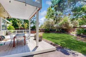 Image of Corner-Lot Beauty | Gourmet Kitchen | Fenced Yard with Private Hot Tub