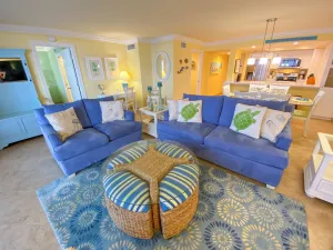 Image of Sanibel Harbour Resort Harbour Tower 713:   Relaxing in the tropics in this beach themed condo