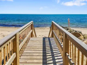 Image of Beach front studio with queen bed, grill, outdoor shower