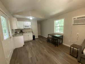 Image of Wooded cabin w\/ fishing and river access!