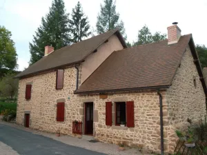 Image of Charming Mill House with Pond, Waterfall, and Family Activities Near Vichy