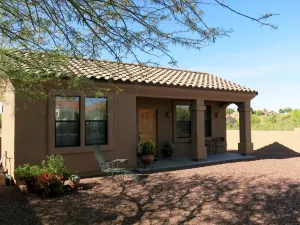 Image of Casita with Santa Fe Walls & Privacy Gates