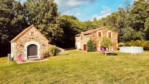 Image of Superb restored barn, isolated in the heart of a clearing with swimming pool