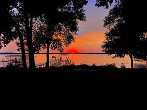 Image of Family home with large yard on the shores of Spirit Lake - amazing sunsets!