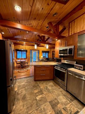 Image of Charming Log Cabin on a private spring fed lake