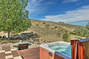 Image of Exquisite Log Home with Lander Valley Views!
