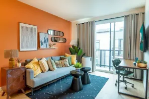 Image of Blackout Curtains\/King Bed\/In-Suite W\/D\/Balcony