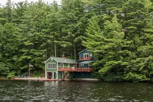 Image of Sunset Lodge: A Waterfront, Boathouse and Dock, Colton, NY