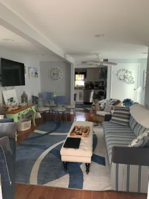 Image of Beach House, across from water.