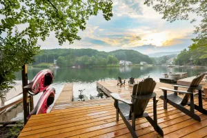 Image of Lake Arrowhead Luxury Lakefront Cottage - Massive Dock- Best View on the Lake