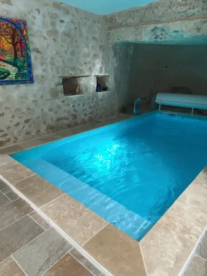 Image of Gîte des Caves, 16th century, near Beauval and Chenonceaux, troglodyte pool
